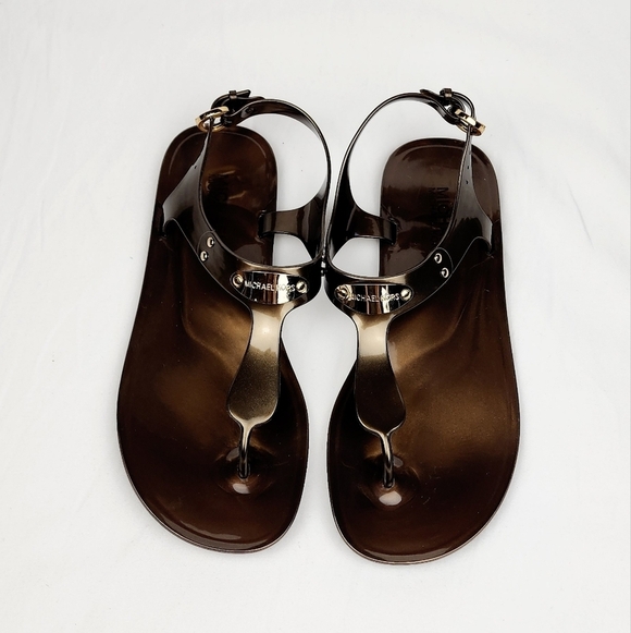 Michael kors Bronze Jelly Sandals - Picture 8 of 13